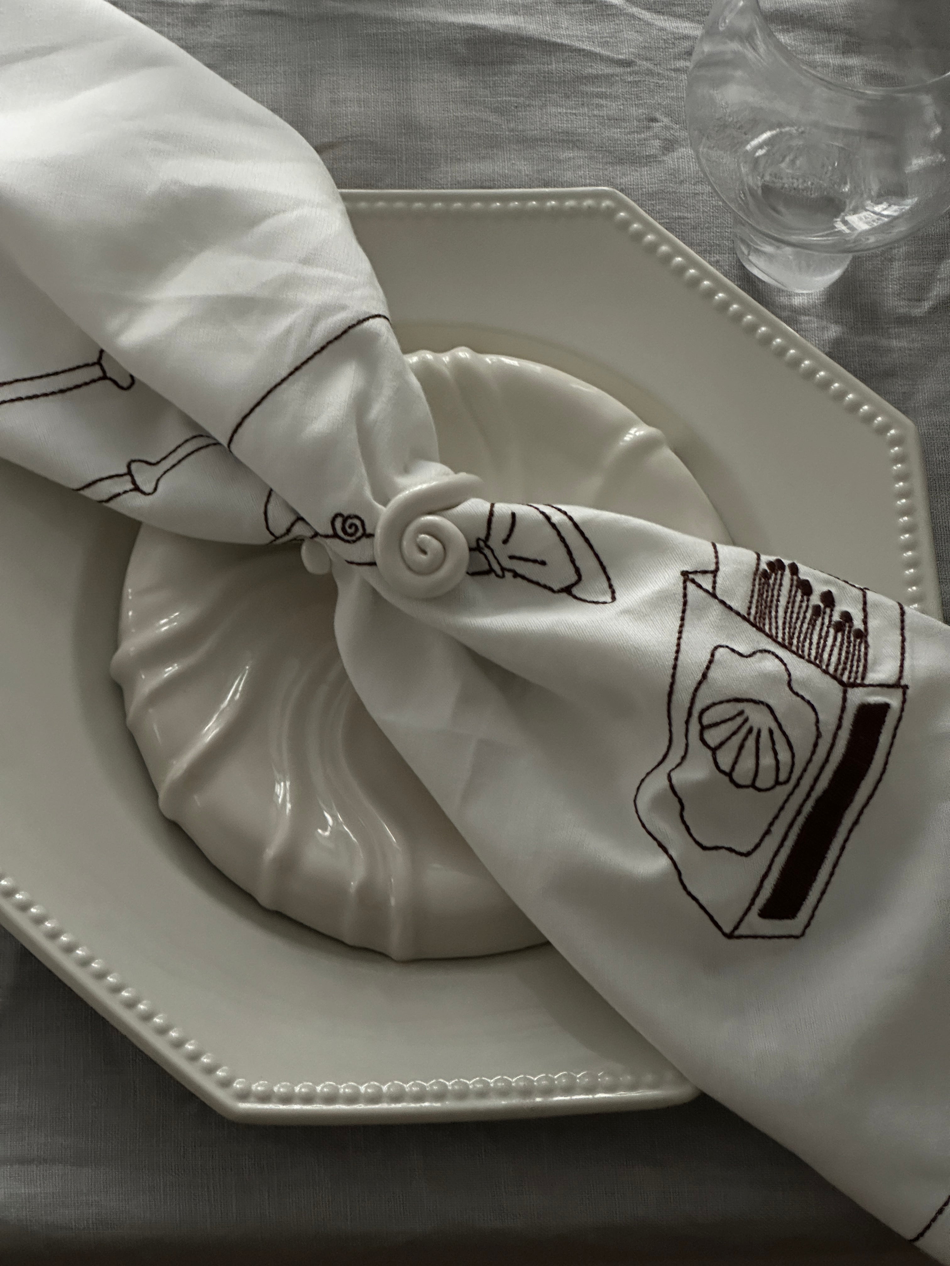 Servietring, Blåmst X Atelier Marée