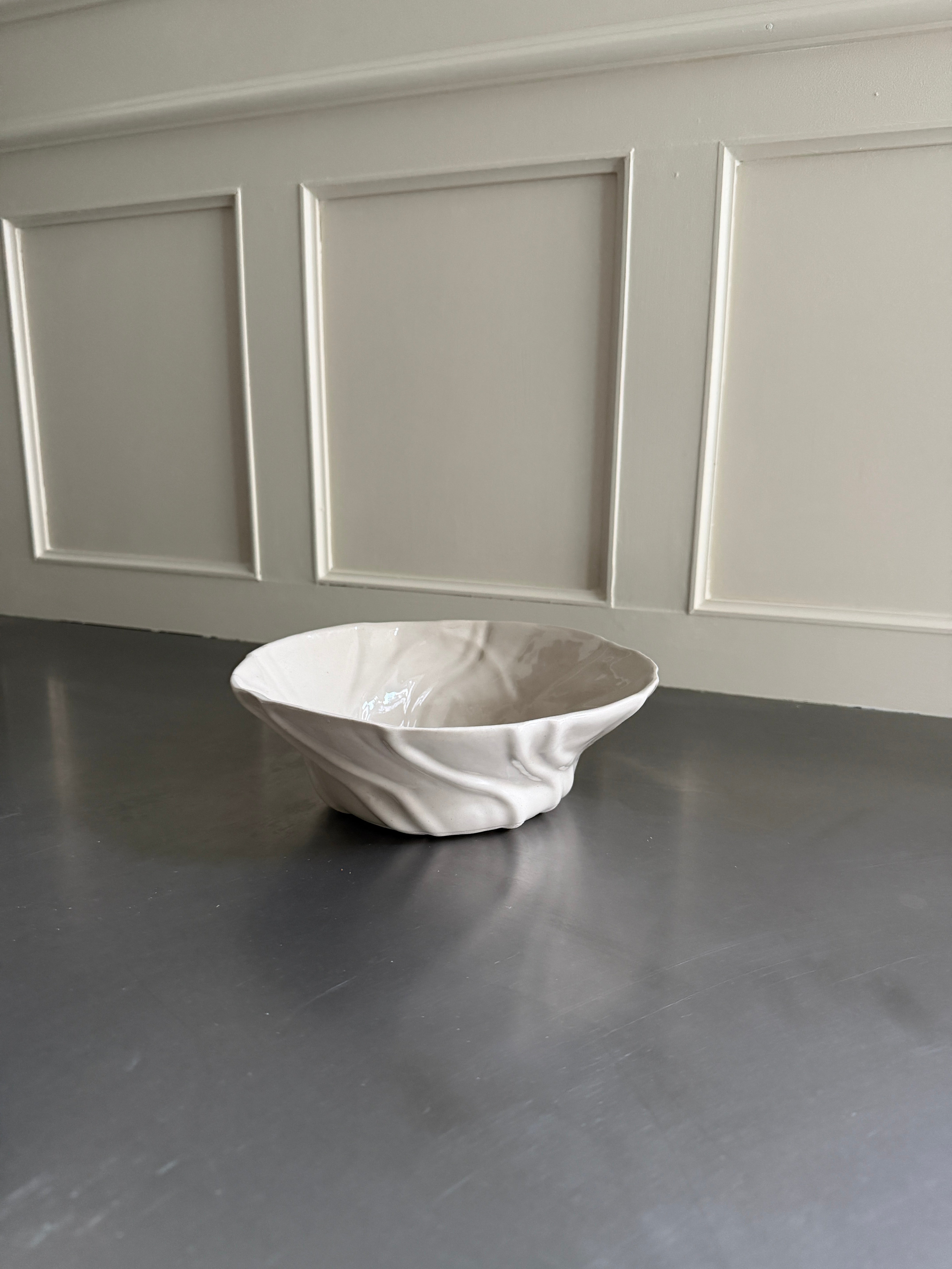 Tidevandsskål, beige