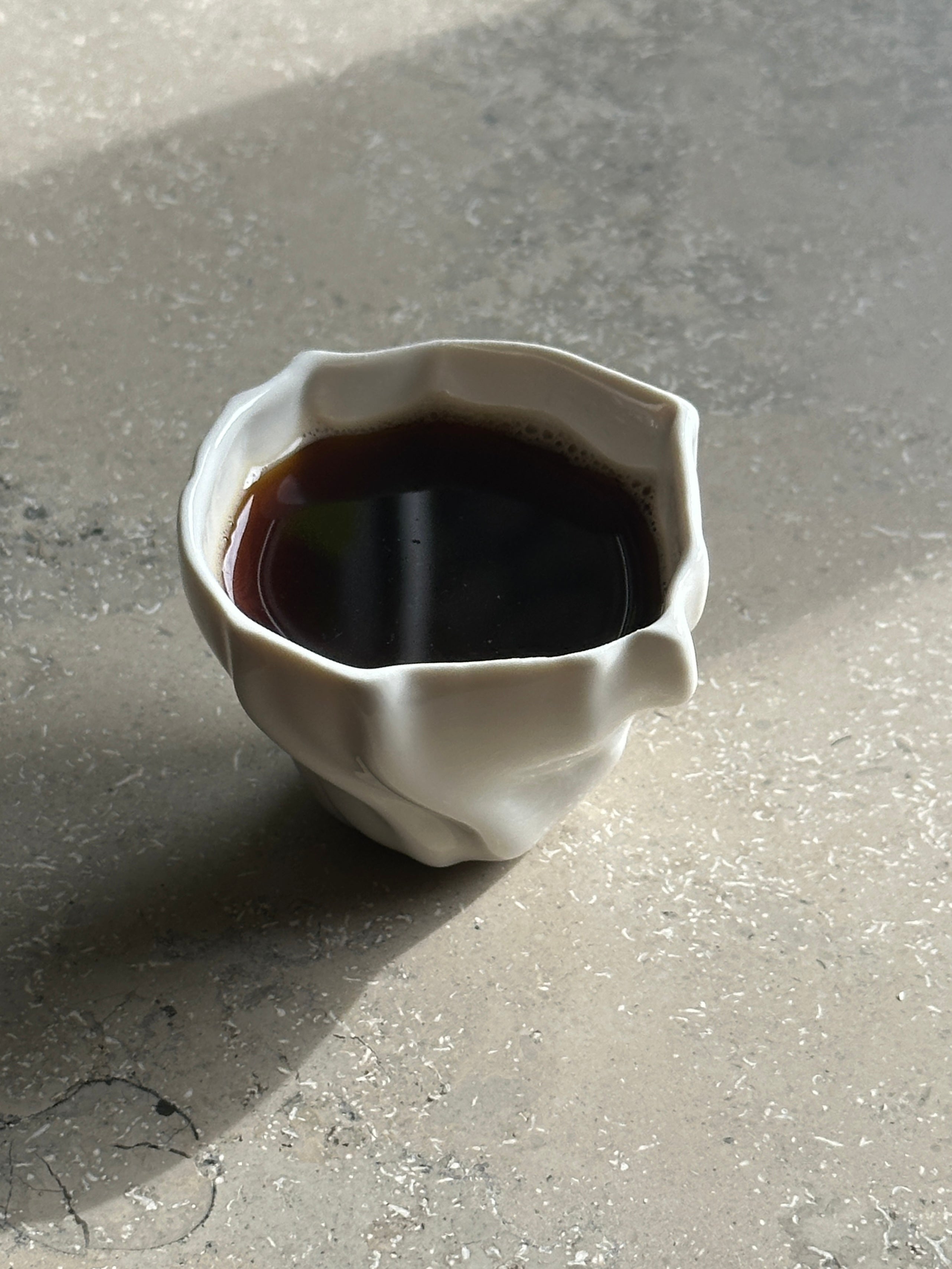 Tidevands espressokop, hvid