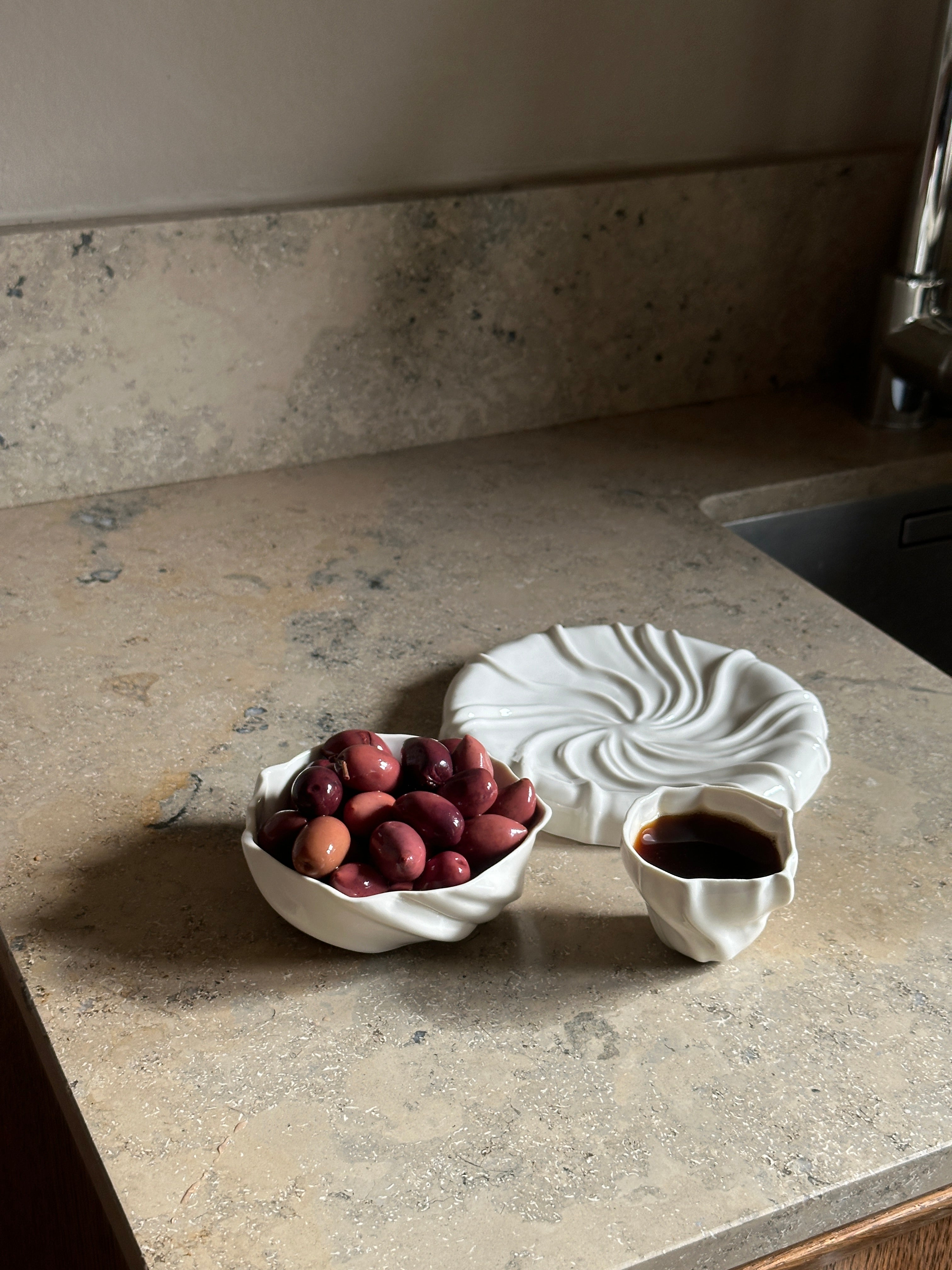 Tidevands espressokop, hvid