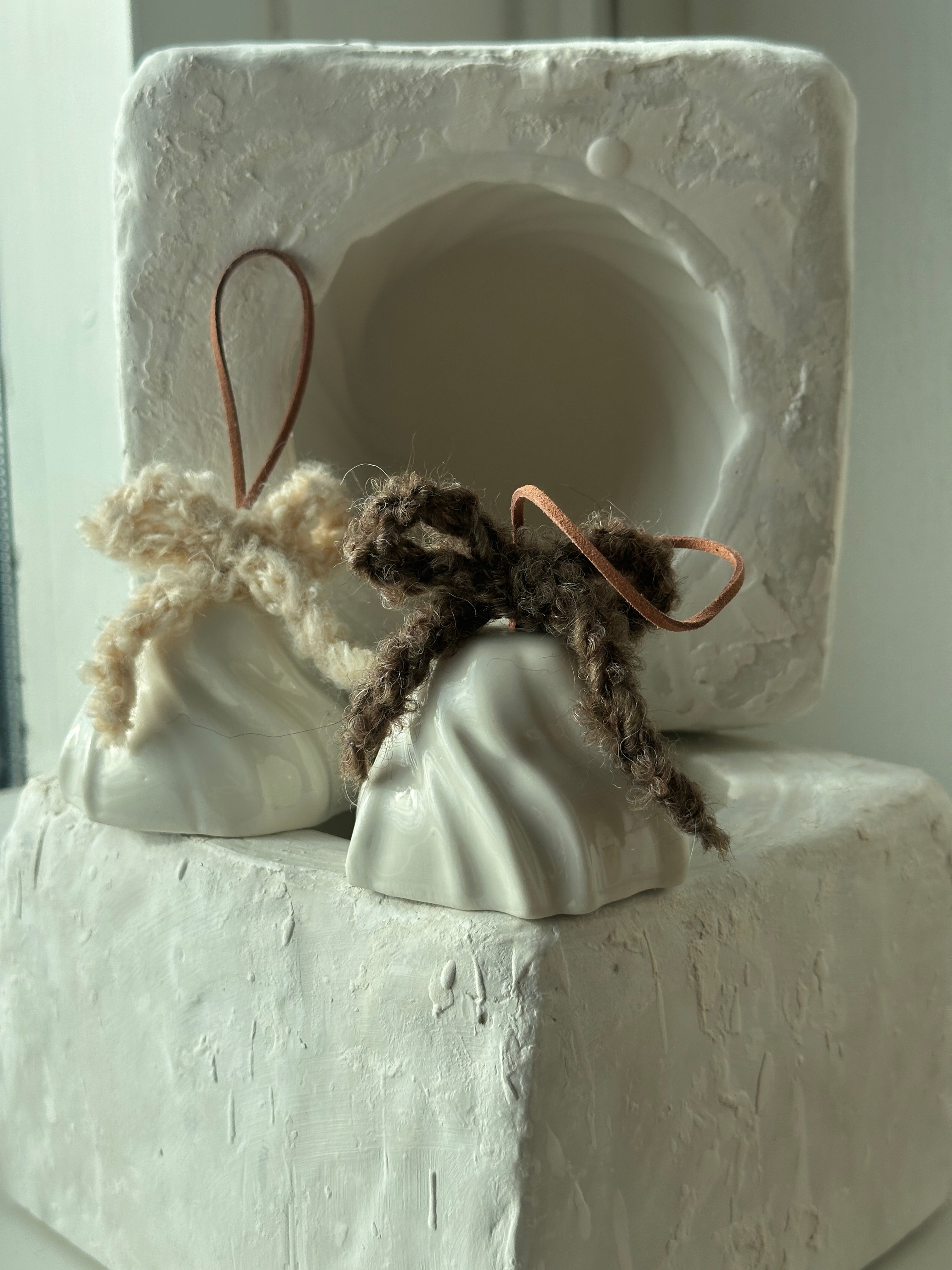 Limited edition - Juleklokke, creme bouclé