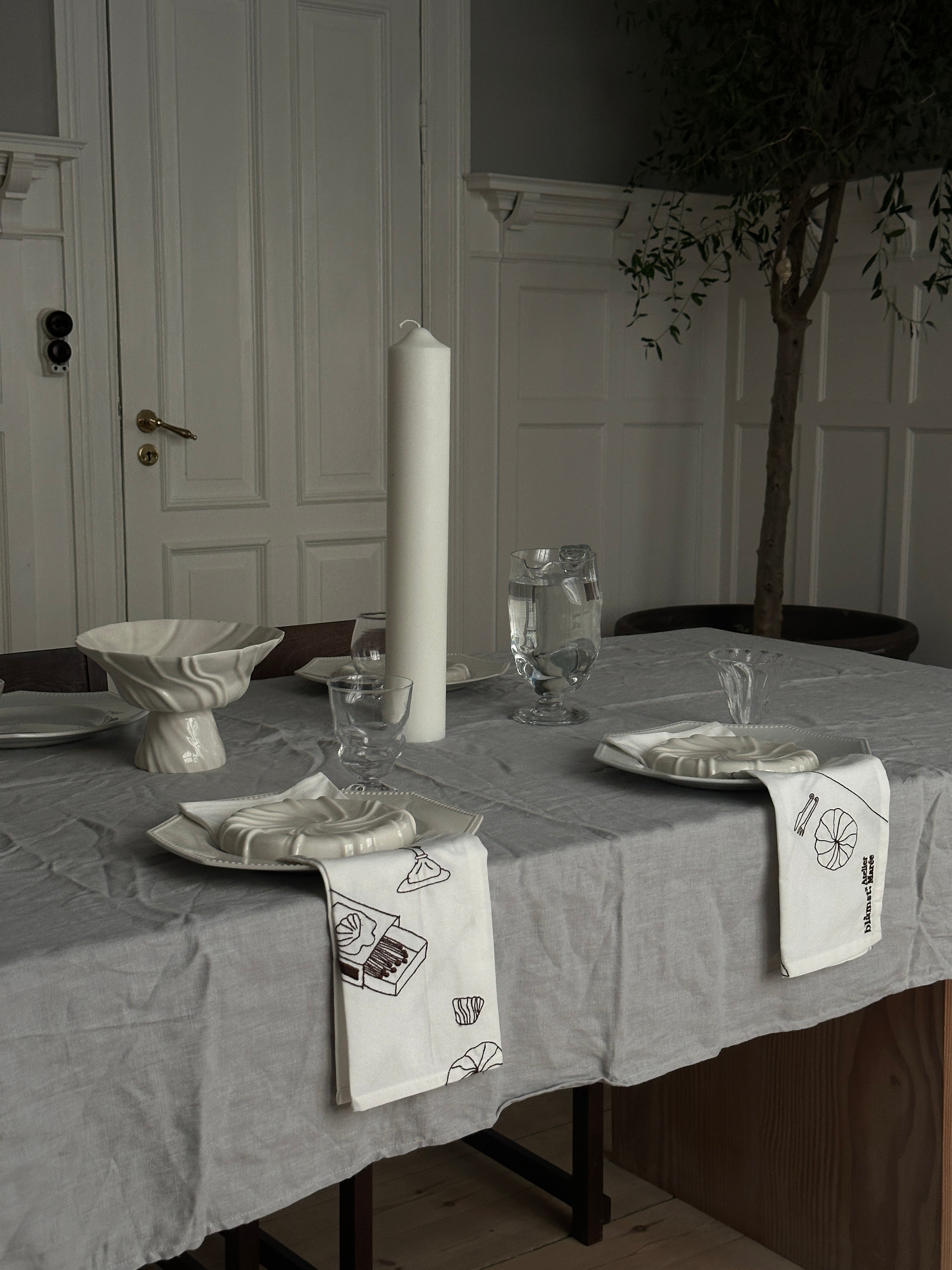 2-pak serviet, Blåmst X Atelier Marée