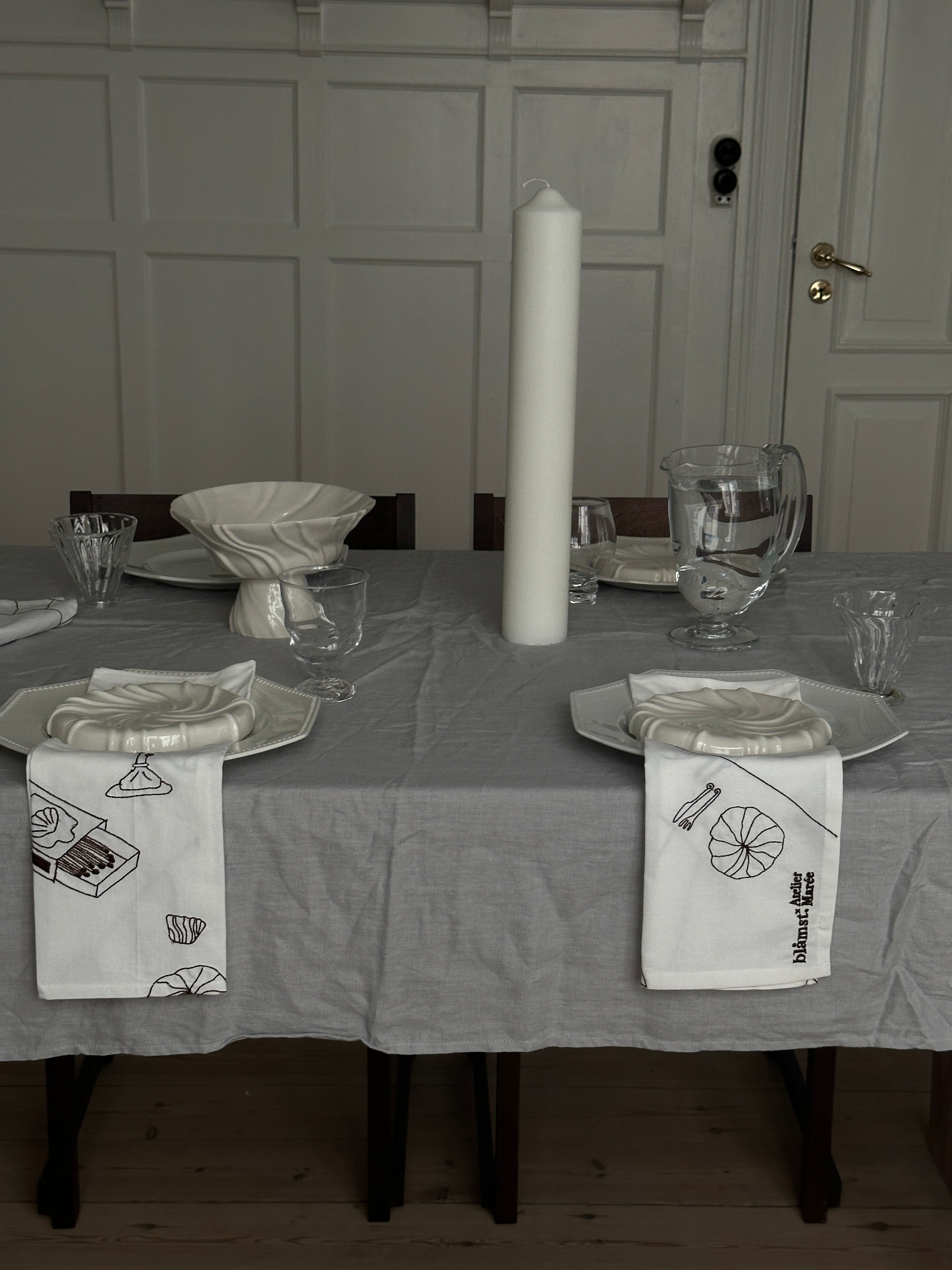 2-pak serviet, Blåmst X Atelier Marée