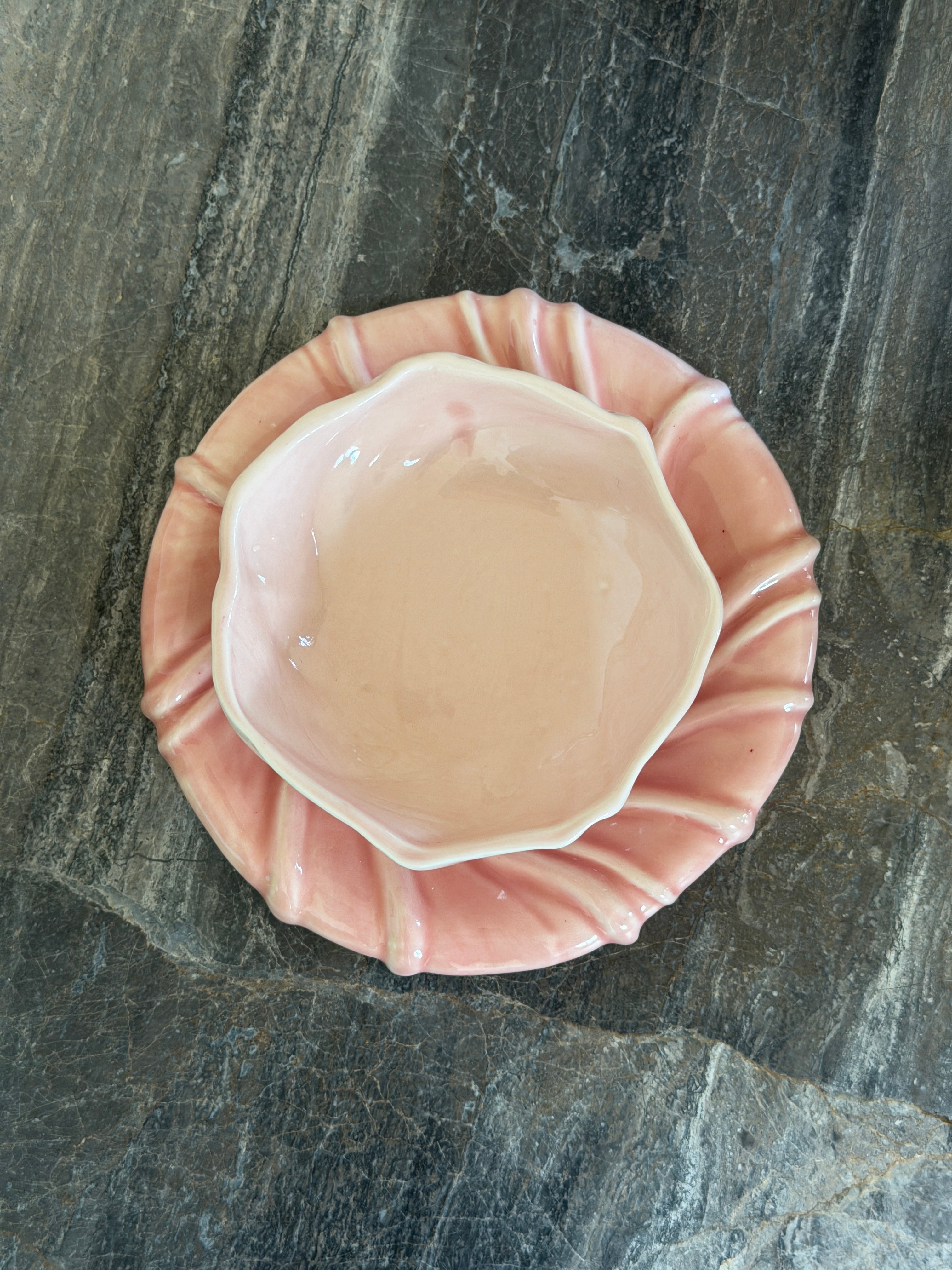 Tidevands snackskål, rosa